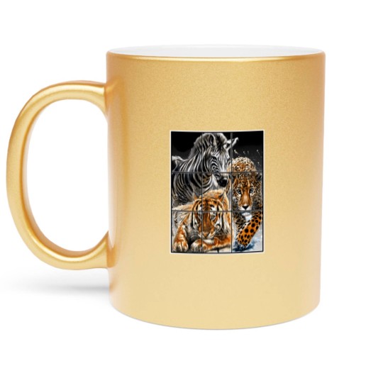 Discover Wild Sneaker Metallic Mugs Matches Jordan3 Animal Instinct Flutes Metallic Mugs