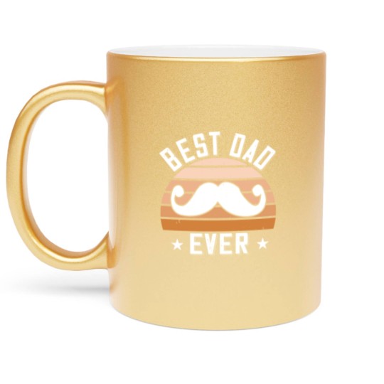 Discover best dad ever Metallic Mugs