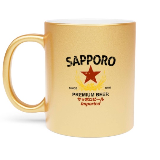 Discover Sapporo Beer Metallic Mugs