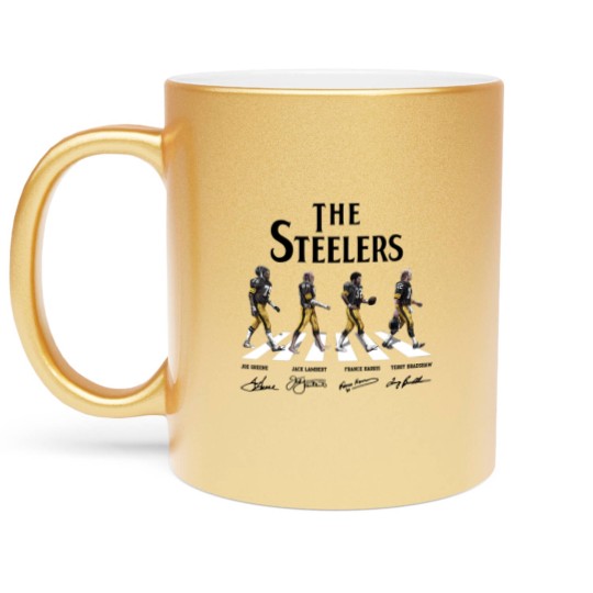 Discover The Stee lers Walking Abbey Road Signatures Metallic Mugs