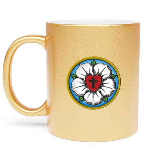 Discover Lutheran Rose Metallic Mugs