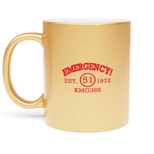 Discover Emergency Est 1972 KMG365 Metallic Mugs