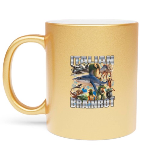 Discover Italian Brain Tralalero Tralala - Tralalero Tralala - Metallic Mugs