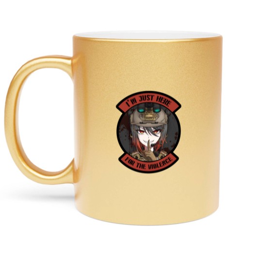 Discover Tactical Waifu Operator Anime Art 2 Metallic Mugs