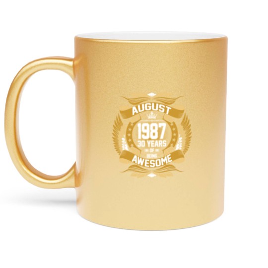 Discover August 1987 30 Years Of Being Awesome Metallic Mugs