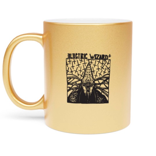 Discover Electric Wizard Sludge Metal Psychedelic Graphic P Metallic Mugs