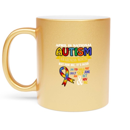 Discover Autism Awareness Metallic Mugs