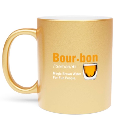 Discover Bourbon Definition Metallic Mugs