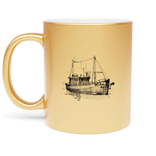 Discover Lonely Trawler Metallic Mugs