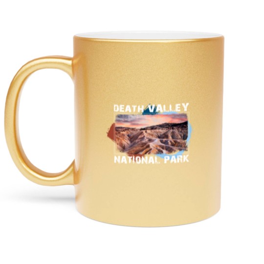 Discover Death Valley National Park Metallic Mugs with Sunset Scene