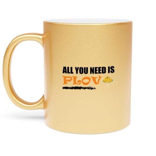 Discover All you need is Plov! Uzbek, Azerbaijan Food Metallic Mugs