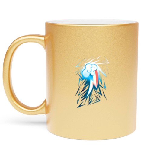 Discover Shards of Rainbow Dash's Cutiemark Metallic Mugs