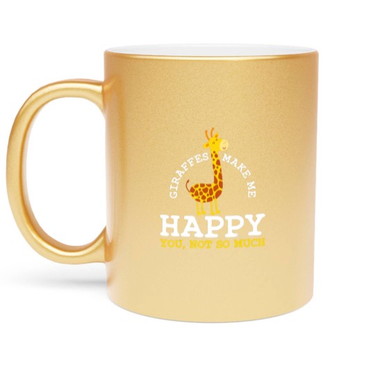Discover Giraffe  Zookeeper  Safari Zoo Lover Funny Gift Plus Size Metallic Mugs