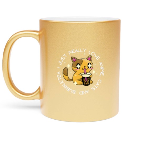Discover Love Anime, Cats Metallic Mugs