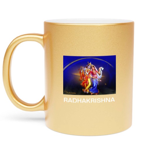 Discover RADHA KRISHNA Metallic Mugs