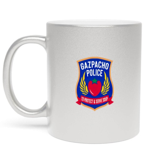 Discover gazpacho police Metallic Mugs