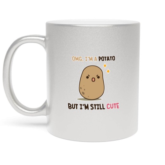 Discover Cute potato is cute - Potato - Metallic Mugs