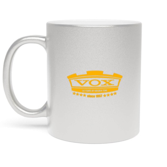 Discover Vox Amplifiers Rock And Roll Guitar Metallic Mugs