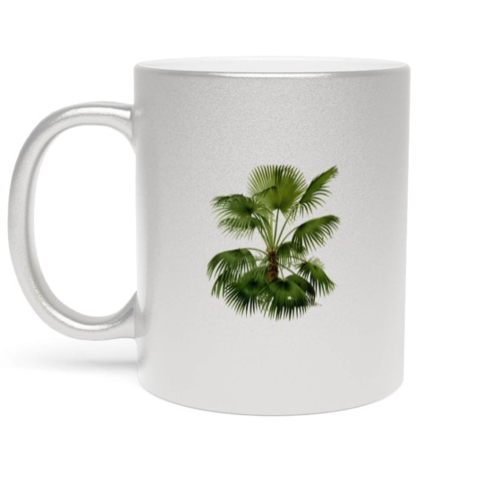 Discover Palm Tree Botanical Illustration Metallic Mugs