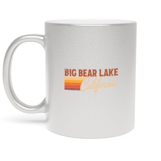 Discover Big Bear Lake California - Big Bear Lake California - Metallic Mugs