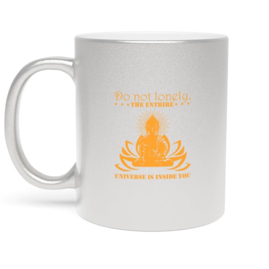 Discover Meditate Buddha Metallic Mugs Metallic Mugs