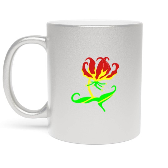 Discover Flame Lily, Zimbabwe Metallic Mugs