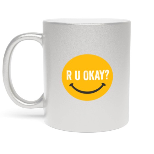 Discover R U Okay Metallic Mugs