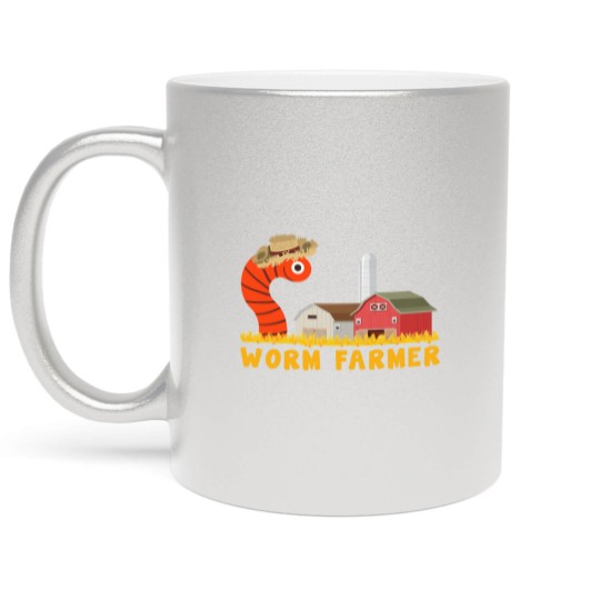Discover Worm farmer - vermicomposting worm farmer Metallic Mugs