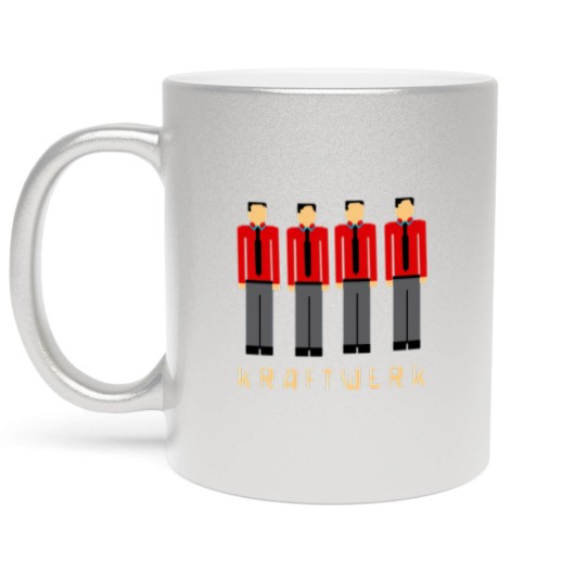 Discover Pixelated Kraftwerk Turquoise Kids Metallic Mugs