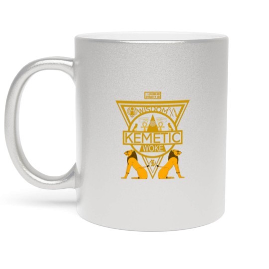 Discover Kemetic Spirituality Ancient Egyptian Art Metallic Mugs