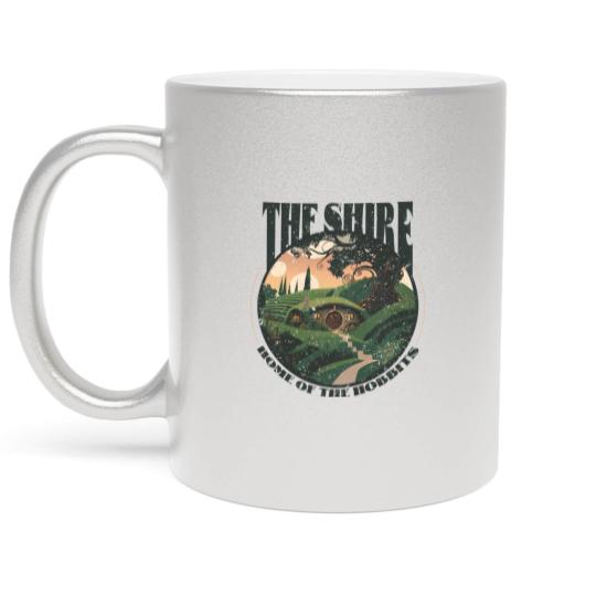Discover The Shire LOTR Metallic Mugs | Distressed Fantasy Merch Tolkien Aragorn