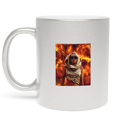 Discover Miley Flowers Metallic Mugs, Miley Vintage Album Metallic Mugs, Miley Retro Metallic Mugs