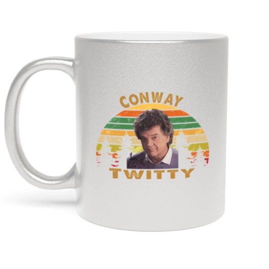 Discover Conway Twitty Classic Metallic Mugs