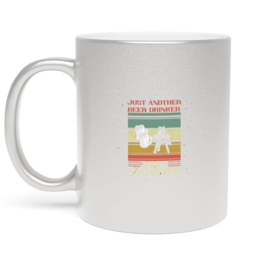 Discover drink only one beer Metallic Mugs