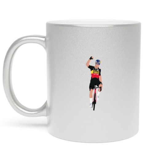 Discover wout van aert stronger Metallic Mugs
