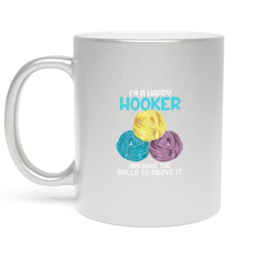 Discover Crocheting Knitting Hooker Quilting Sewing Fabric Metallic Mugs