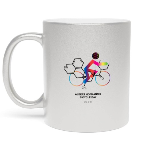 Discover Albert Hofmann's Bicycle Day Metallic Mugs