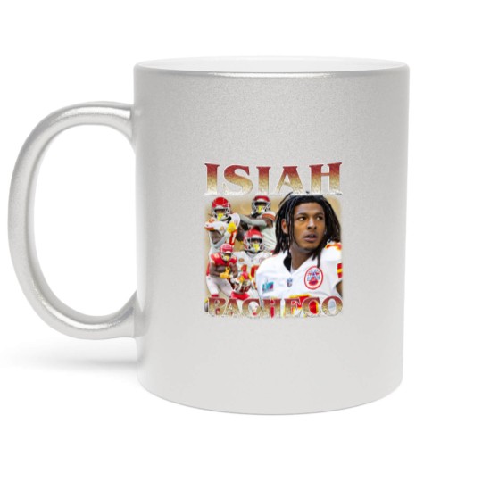 Discover Vintage Isiah Pacheco Vintage 90's Style Metallic Mugs