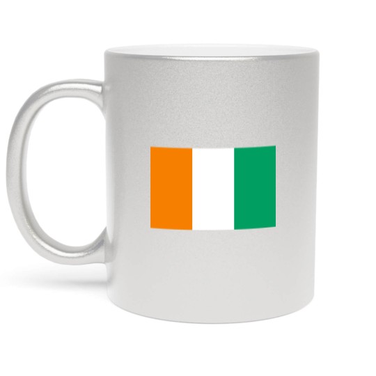 Discover Ivory Coast Flag Metallic Mugs