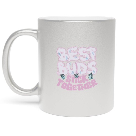 Discover Best Buds Unisex Metallic Mugs, Metallic Mugs, Metallic Mugs Match Jordan 5 Retro Easter 2022