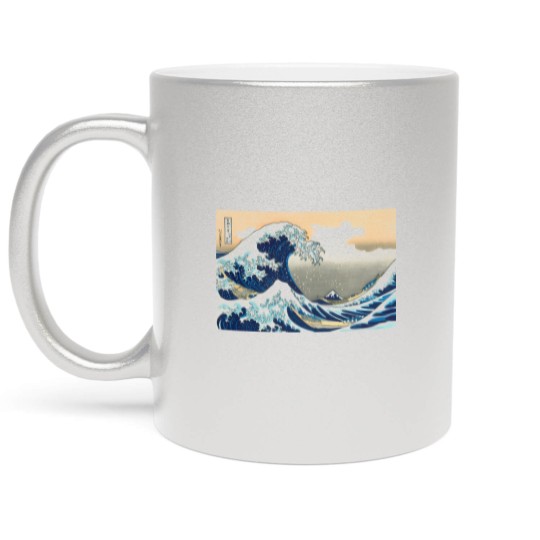 Discover Hokusai great wave Metallic Mugs