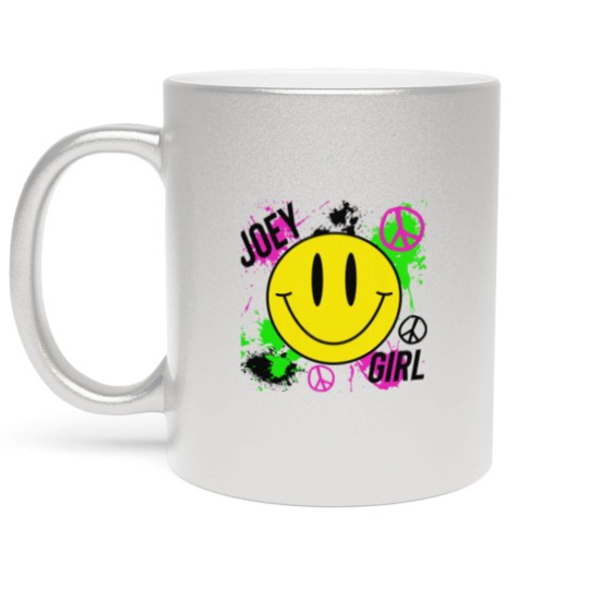 Discover Joey Girl NKOT Block Metallic Mugs, Joey McIntyre, New Kids on Block, Retro, 80s, 90s Short-Sleeve Metallic Mugs