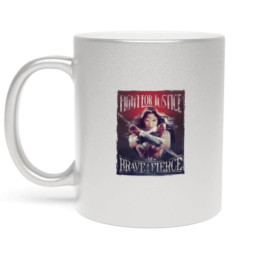 Discover Wonder Woman Fight For Justice Metallic Mugs