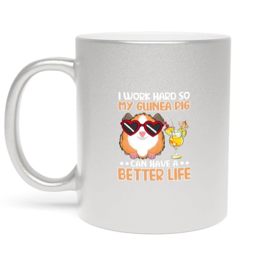 Discover GP Guinea Pig Funny Guinea Pig Guinea Pig Metallic Mugs