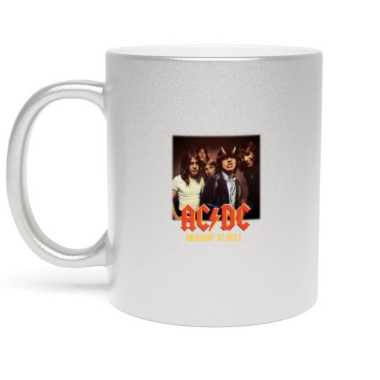 Discover Highway to Hell Power Up High Voltage Who Made Who Back in Black Metallic Mugs