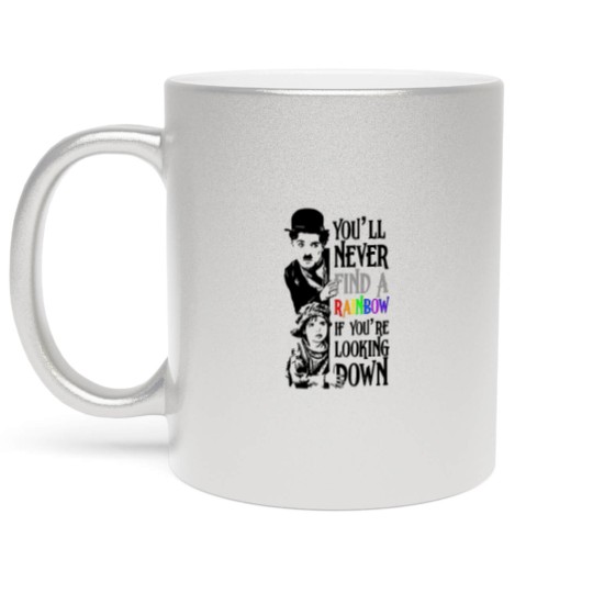 Discover charlie chaplin the cure Metallic Mugs