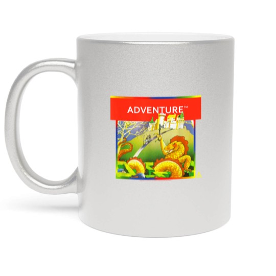 Discover Atari Adventure Box Art Metallic Mugs