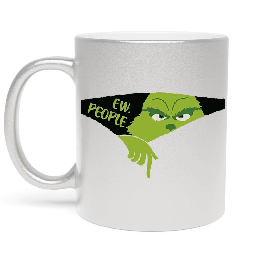 Discover Ew People Metallic Mugs, funny character Smiling Face Metallic Mugs, Christmas Metallic Mugs Gift For Family Xmas, Christmas funny character Metallic Mugs, funny character Metallic Mugs