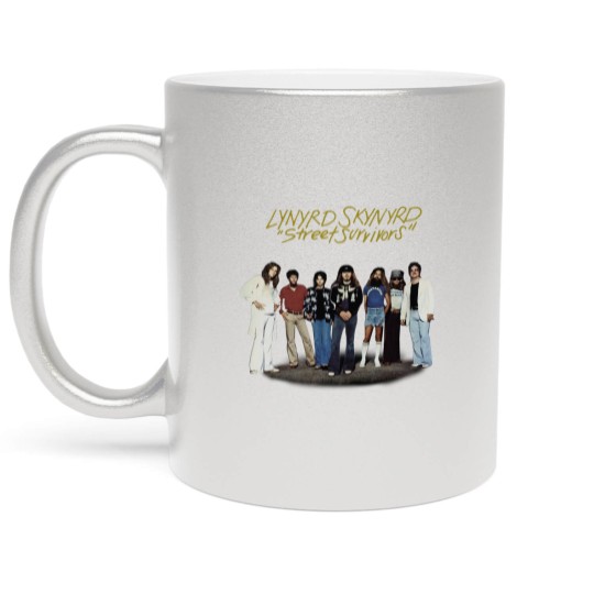 Discover Lynyrd Skynyrd Metallic Mugs, Street Survivors Gary Rossington Collins Metallic Mugs