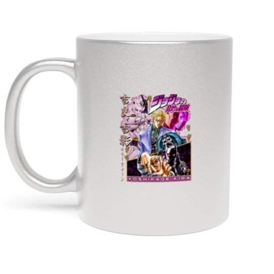 Discover Vintage Yoshikage Kira Jojo's Bizzare Adventure Metallic Mugs